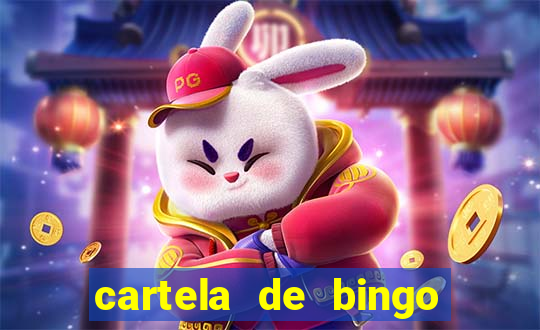 cartela de bingo cha de bebe